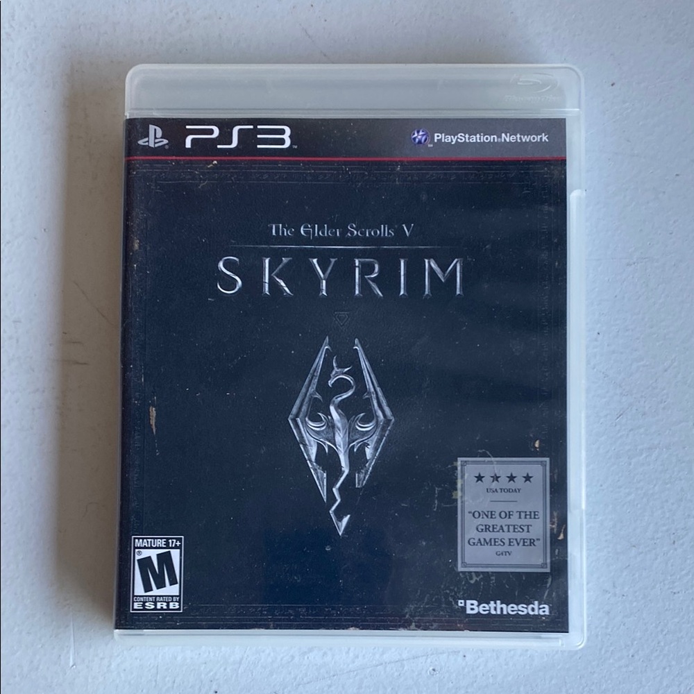 Sony Black PS3 Game The Elder Scrolls V Skyrim